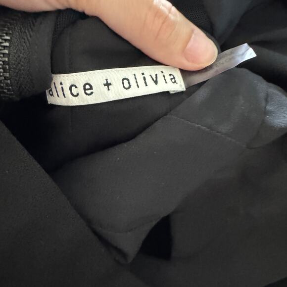 Alice + Olivia Women's Size 4 Black 'Yve' Cutout Sleeveless Sheath Dress - Picture 4 of 14